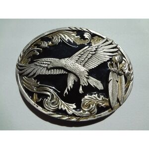 Vintage 1995 Siskiyou Buckle Co. Soaring Eagle Western‎ Cowboy Belt Buckle